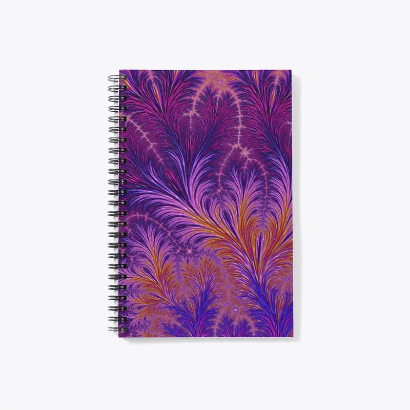 Boho Funky Abstract Feather Fractal