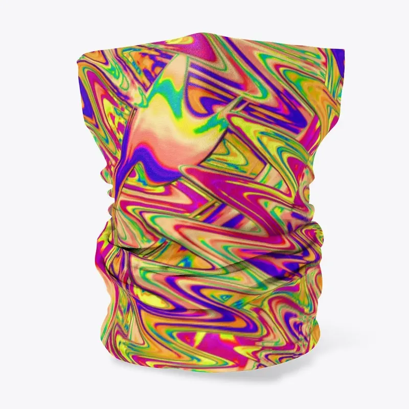 Psychedelic Colorful Neon Abstract Art