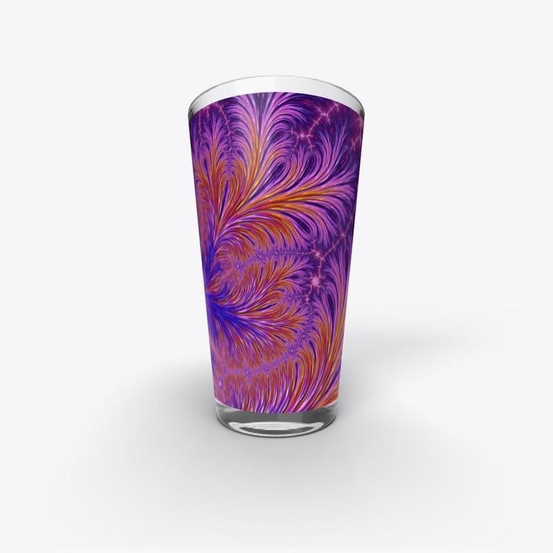 Boho Funky Abstract Feather Fractal