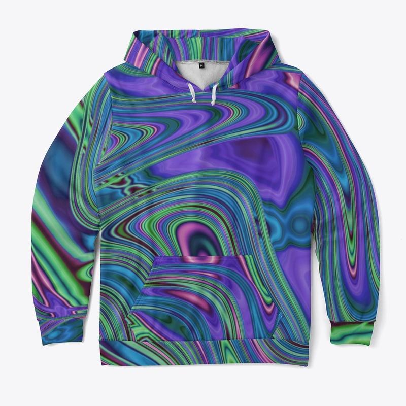 Colorful Swirly Squiggly Abstract Art