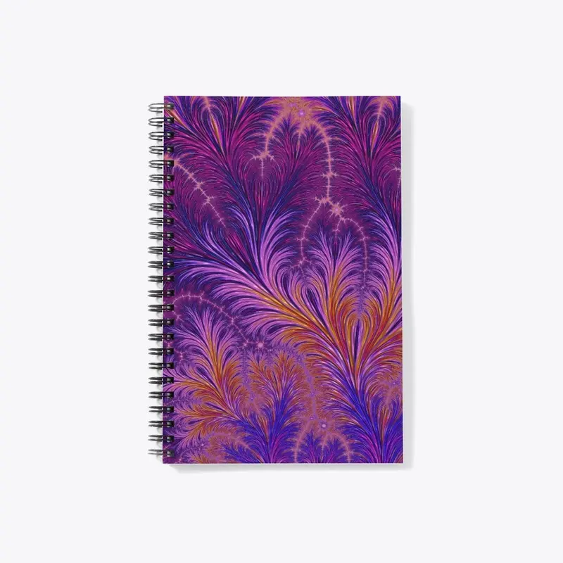 Boho Funky Abstract Feather Fractal