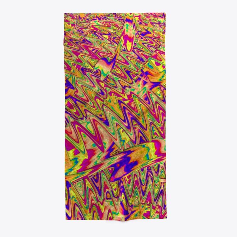 Psychedelic Colorful Neon Abstract Art